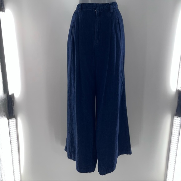 Anthropologie Denim - Anthropologie Maeve Denim Wide Leg Pleated Front Denim Jeans w/3 Pockets-Siz 32P
